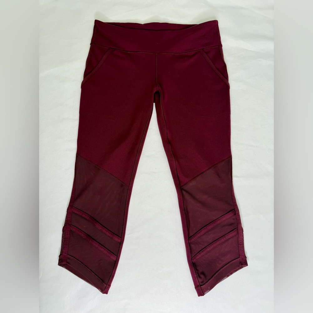 Ivivva Burgundy Berry Capri Leggings  - - Rare -